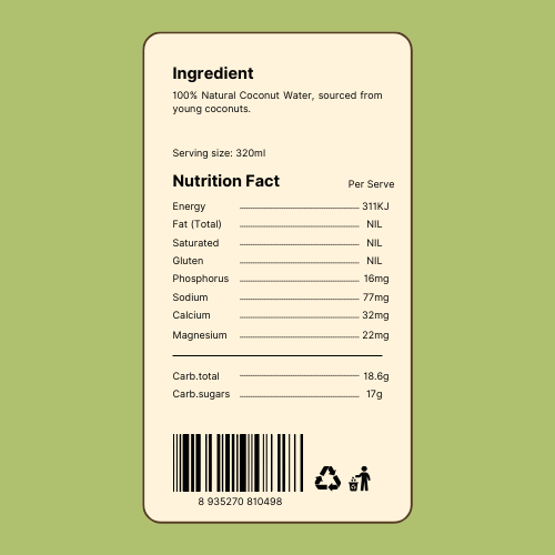 Coconut Water 320 ml (12-Pack)